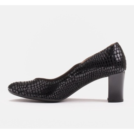 Pompe netede și confortabile Marco Shoes, negre negru 4