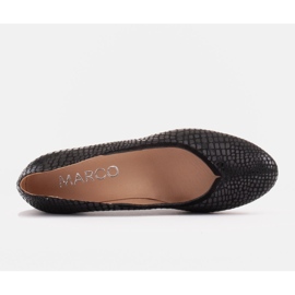 Pompe netede și confortabile Marco Shoes, negre negru 6