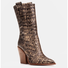 Marco Shoes Cizme Marco 1408K cizme de cowboy de aur vechi 1