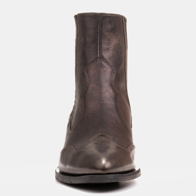 Marco Shoes Cizme de cowboy negre, piele veche de aur decolorată negru 1