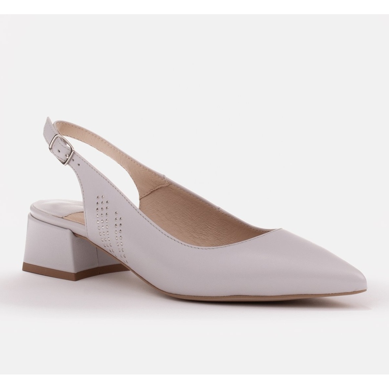 Marco Shoes Sandale elegante cu jeturi pe lateral gri 1