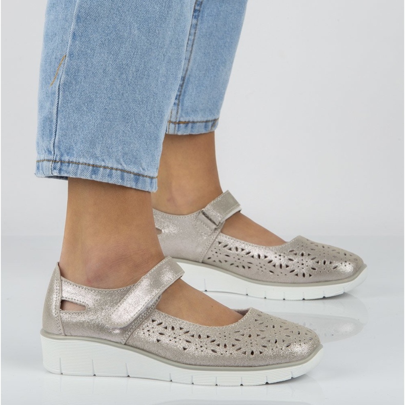 Pantofi Filippo DP640 / 20 Si Silver argint 4