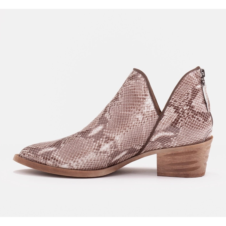 Marco Shoes Cizme din piele naturală cu croială în V bej maro 2