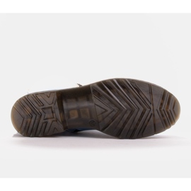 Marco Shoes Cizme înalte, cizme legate pe o talpă translucidă albastru 7