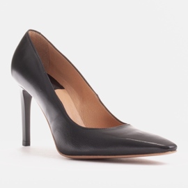 Marco Shoes Știfturi din piele cu față extinsă negru 1