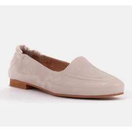 Marco Shoes Balerini pentru femei cu bandă elastică în partea superioară bej 1