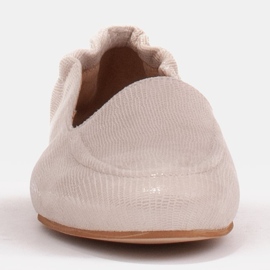 Marco Shoes Balerini pentru femei cu bandă elastică în partea superioară bej 7