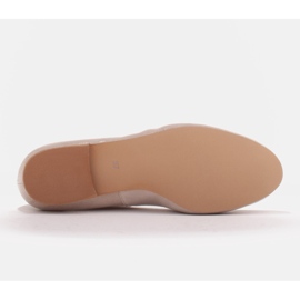 Marco Shoes Balerini pentru femei cu bandă elastică în partea superioară bej 5