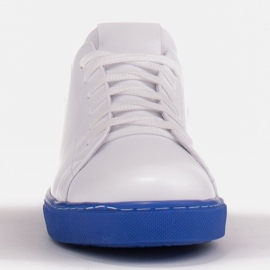 Marco Shoes Adidași sport din piele albă 1