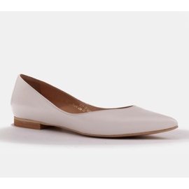 Marco Shoes Balerini de damă cu laturi joase alb multicolor 1