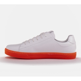 Marco Shoes Adidași sport din piele albă 1