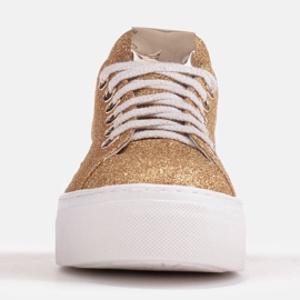 Marco Shoes Adidași ușori cu talpă groasă 1958P-1208-615-1 de aur 1