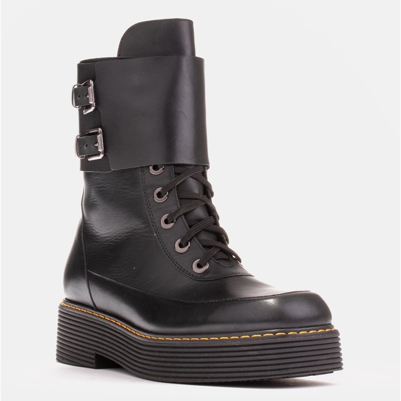 Marco Shoes Ghete Federica cu cleme decorative negru 1