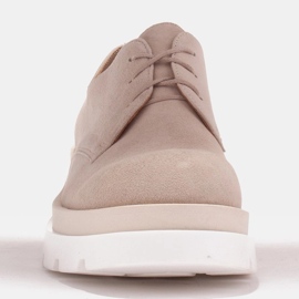 Marco Shoes Pantofi Angelina cu tălpi în alb și bej 1