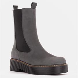 Marco Shoes Cizme Greta cu cauciuc elastic gri 1 Marco Shoes Cizme Greta cu cauciuc elastic gri 1