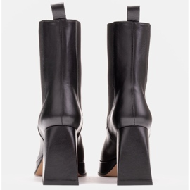 Marco Shoes Botine cu platformă cu cauciuc în partea superioară negru 5
