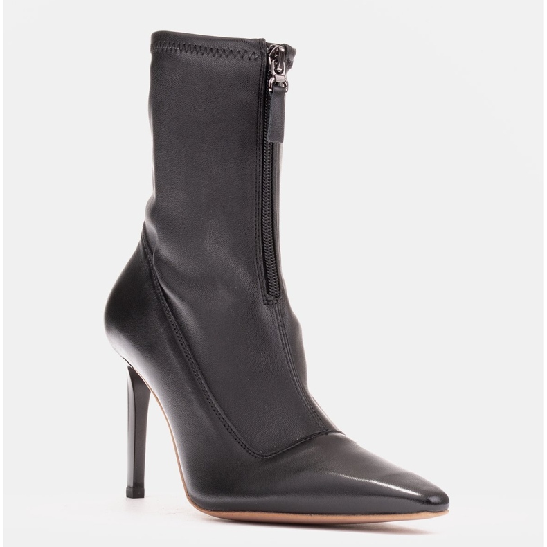 Marco Shoes Tocuri înalte pentru femei, cu partea superioară flexibilă negru 1