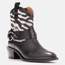 Marco Shoes Cizme de cowboy Kaja cu curea decorativă negru 1