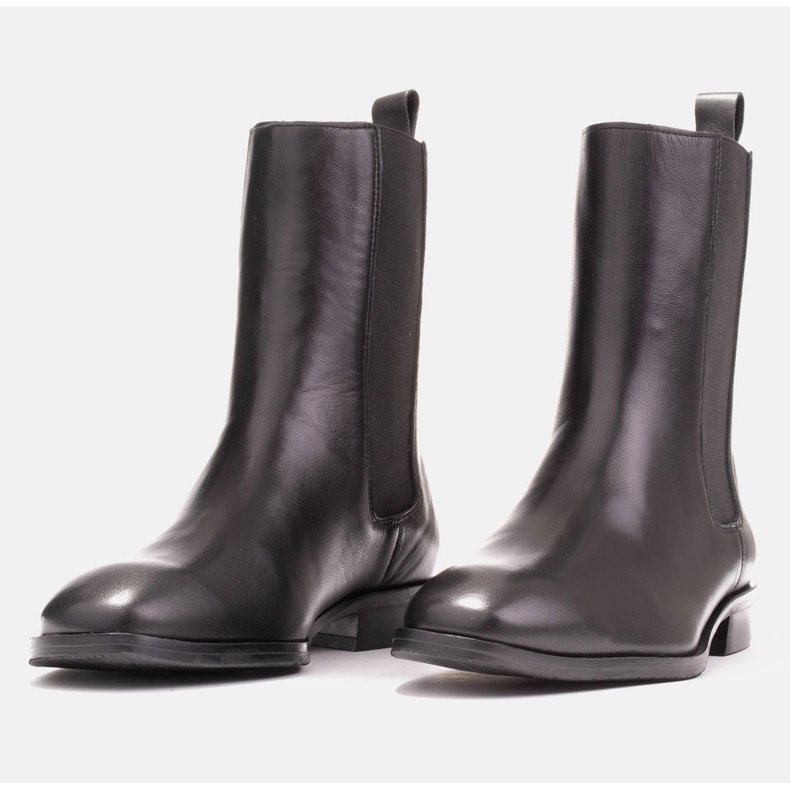 Marco Shoes Cizme Sofi Chelsea cu cauciuc în partea superioară negru 2