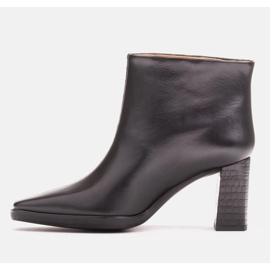 Marco Shoes Cizme combinate din două tipuri de piele negru 1 Marco Shoes Cizme combinate din două tipuri de piele negru 1