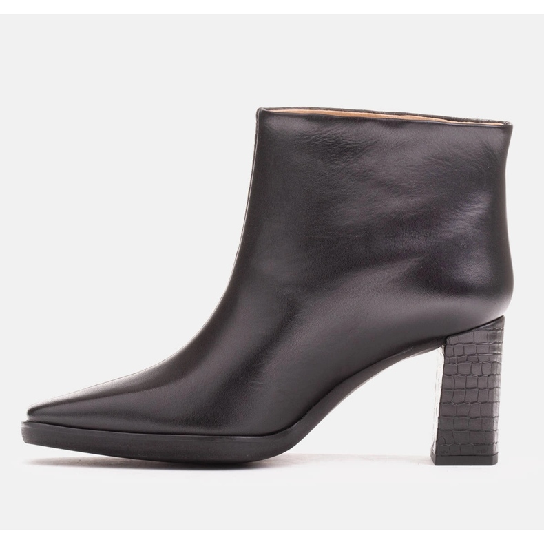 Marco Shoes Cizme combinate din două tipuri de piele negru 1 Marco Shoes Cizme combinate din două tipuri de piele negru 1