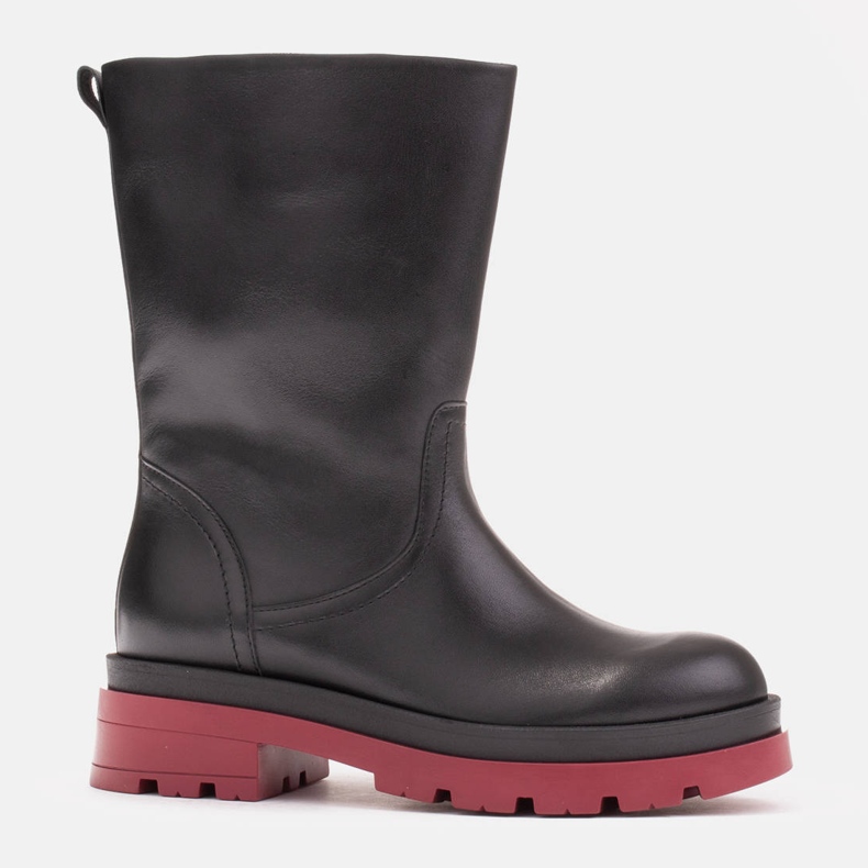 Marco Shoes Cizme de cereale pline pe un trap negru 1