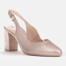 Marco Shoes Sandale 1071P platina de aur 1