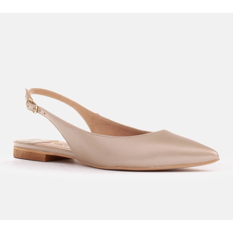 Marco Shoes Sandale din piele naturala de culoare aurie 1965P-1232-1 bej de aur 1