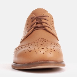 Marco Shoes Pantofi cu perforare decorativa maro 2