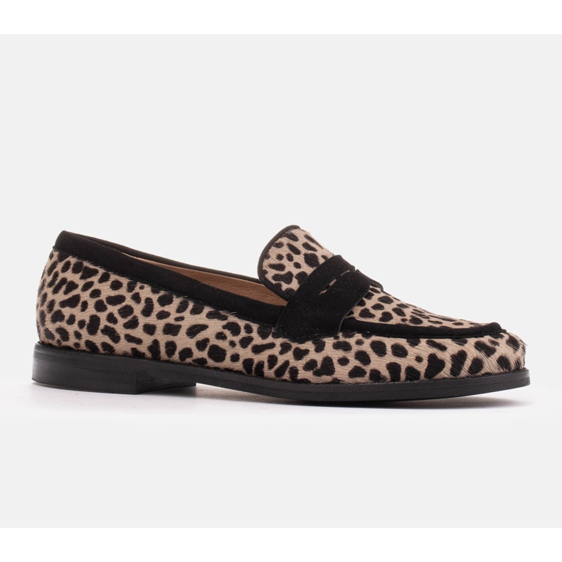 Marco Shoes Mocasini, piele naturala cu par 2231P-1283-041-1 bej negru 1