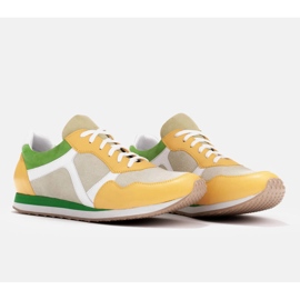 Marco Shoes Tenisi in combinatie si piele si piele intoarsa bej 2 Marco Shoes Tenisi in combinatie si piele si piele intoarsa bej 2