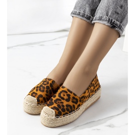 Espadrile maro pe platforma Feiken negru galben 1 Espadrile maro pe platforma Feiken negru galben 1