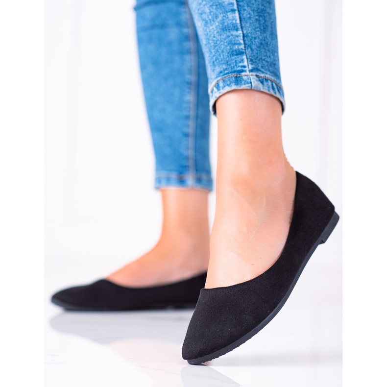 W. Potocki Balerini din piele intoarsa de la Potocki negru 1