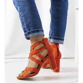 Sandale portocalii pe un post Maddox portocale 1 Sandale portocalii pe un post Maddox portocale 1