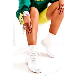 FM1 Pantofi albi cu șosete sport Kimberly 4