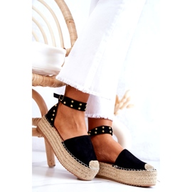 FB2 Sandale Espadrile Lillian Negre Cu Jeturi negru 1 FB2 Sandale Espadrile Lillian Negre Cu Jeturi negru 1