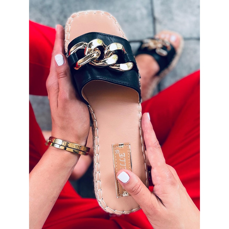 Espadrile cu lanț Doria Black negru 1