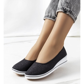 Tenisi negri cu pană de la Friis negru 1 Tenisi negri cu pană de la Friis negru 1