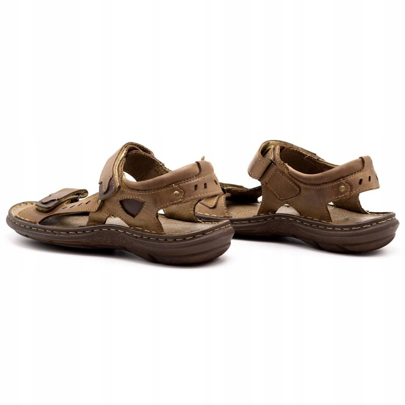 Polbut Sandale sport pentru bărbați 277 maro 4