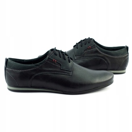 Olivier Pantofi bărbați eleganți pentru blugi 731 negri negru 3