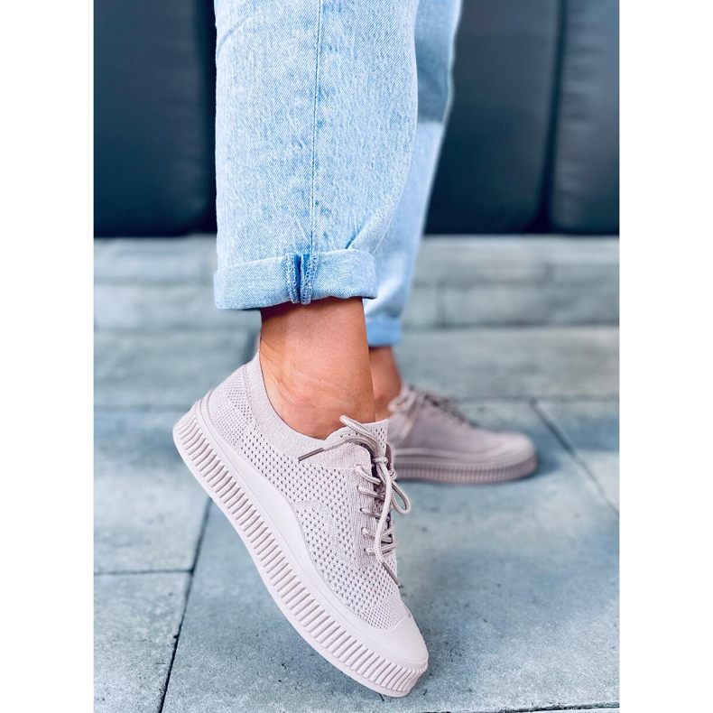 Tenisi sosete dama Posten Khaki bej kaki 2 Tenisi sosete dama Posten Khaki bej kaki 2