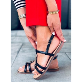 Sandale dama Hermine Black negru 2