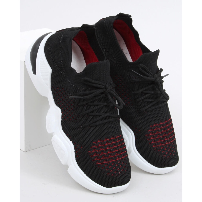 Șosete Harri Black negru roșu 1