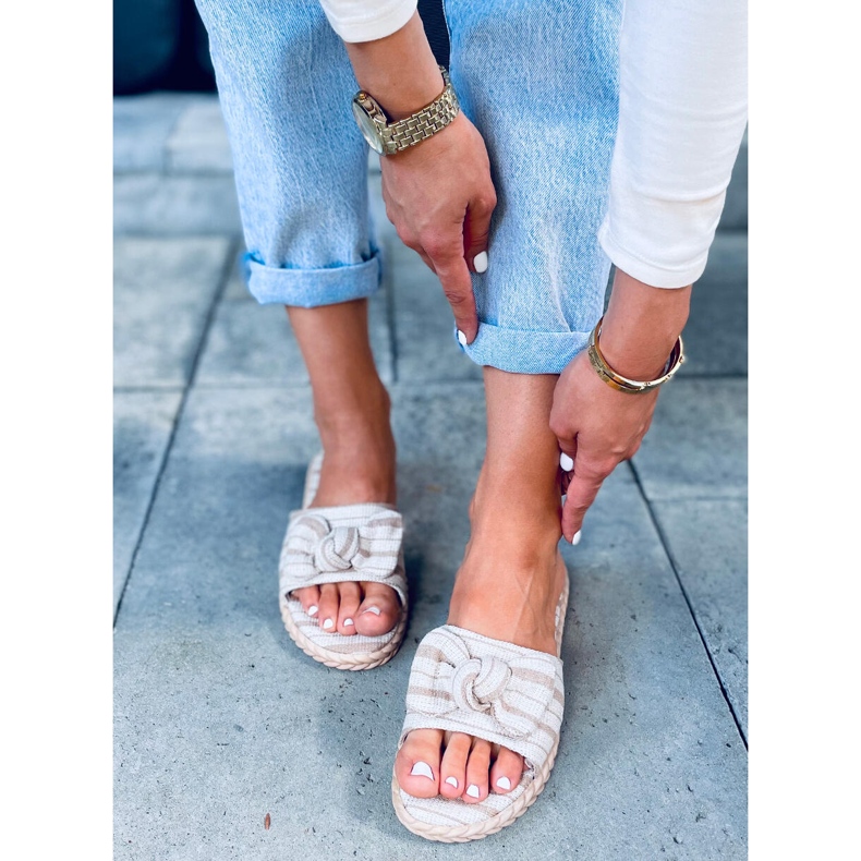 Papuci dama Adana Apricot bej 1