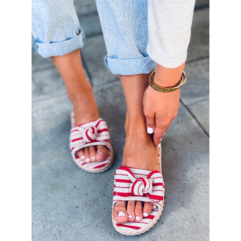 Papuci dama Adana Red bej negru 1