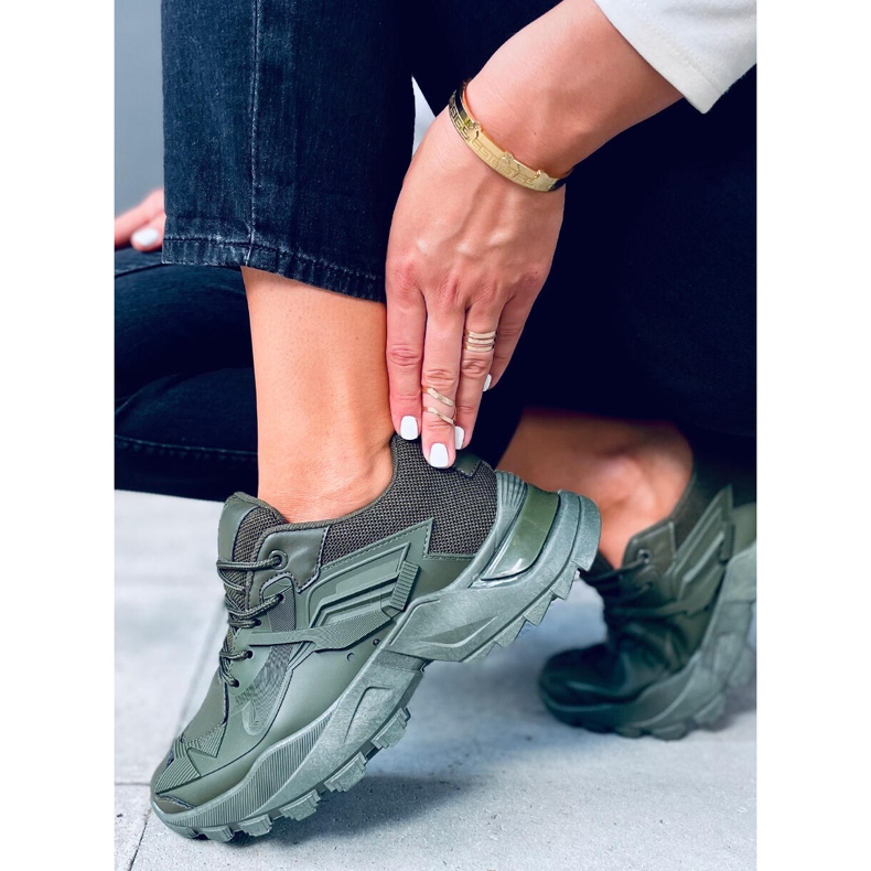 Pantofi sport dama Sana Verde kaki 2 Pantofi sport dama Sana Verde kaki 2