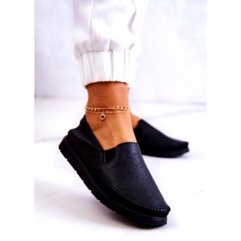 Pantofi Slip-On din piele de damă Maciejka 03512-01 Negru 2