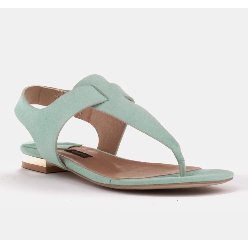 Marco Shoes Sandale din piele naturală în culoarea menta verde 1