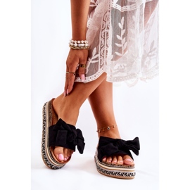 PG1 Papuci de damă pe o platformă masivă cu fundă Macardi negru 2