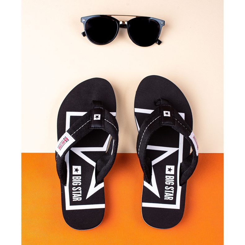 Șlapi confortabili Big Star negru 1